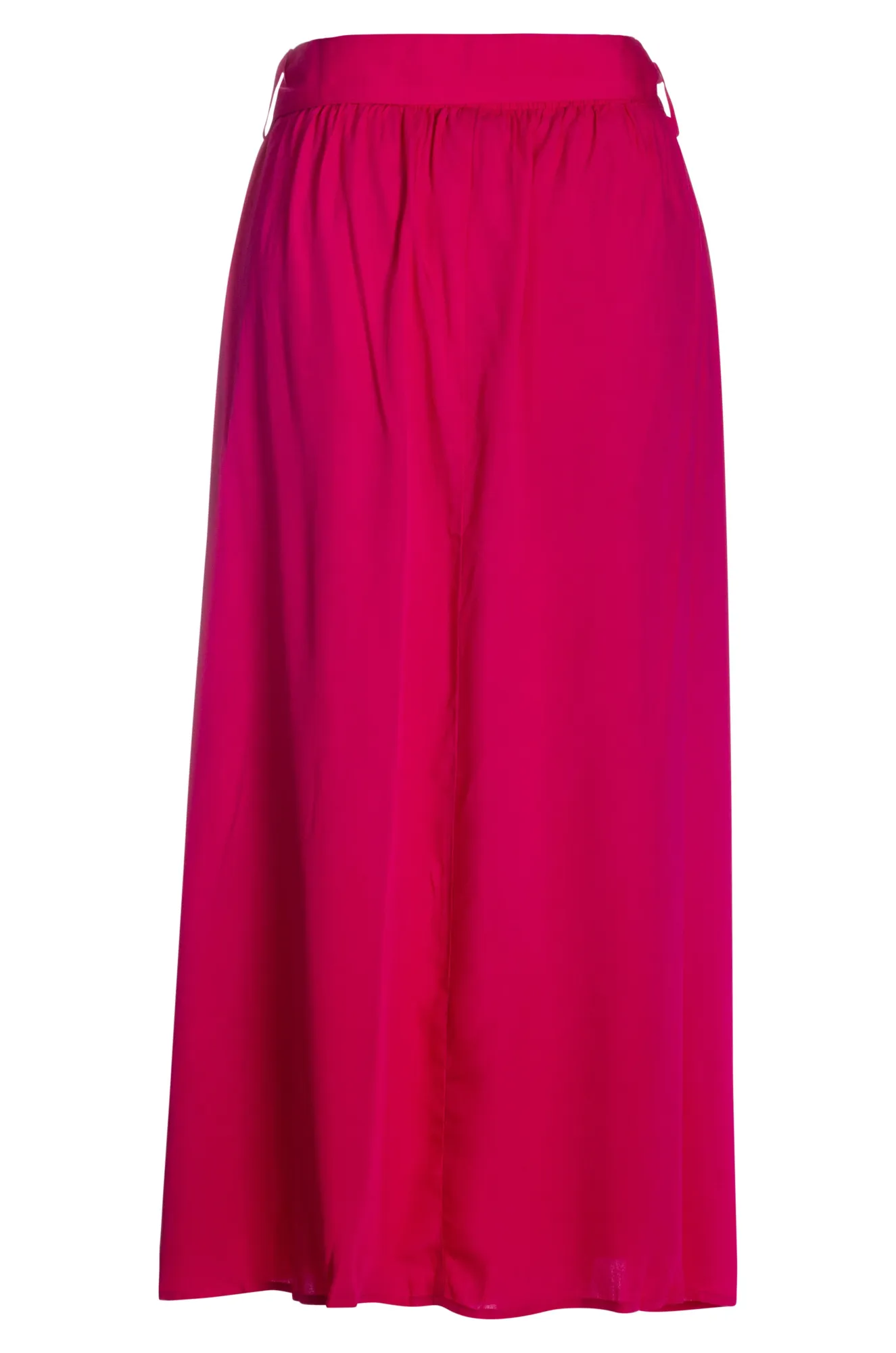 A line Skirt with self belt | CERISE | 6312AR