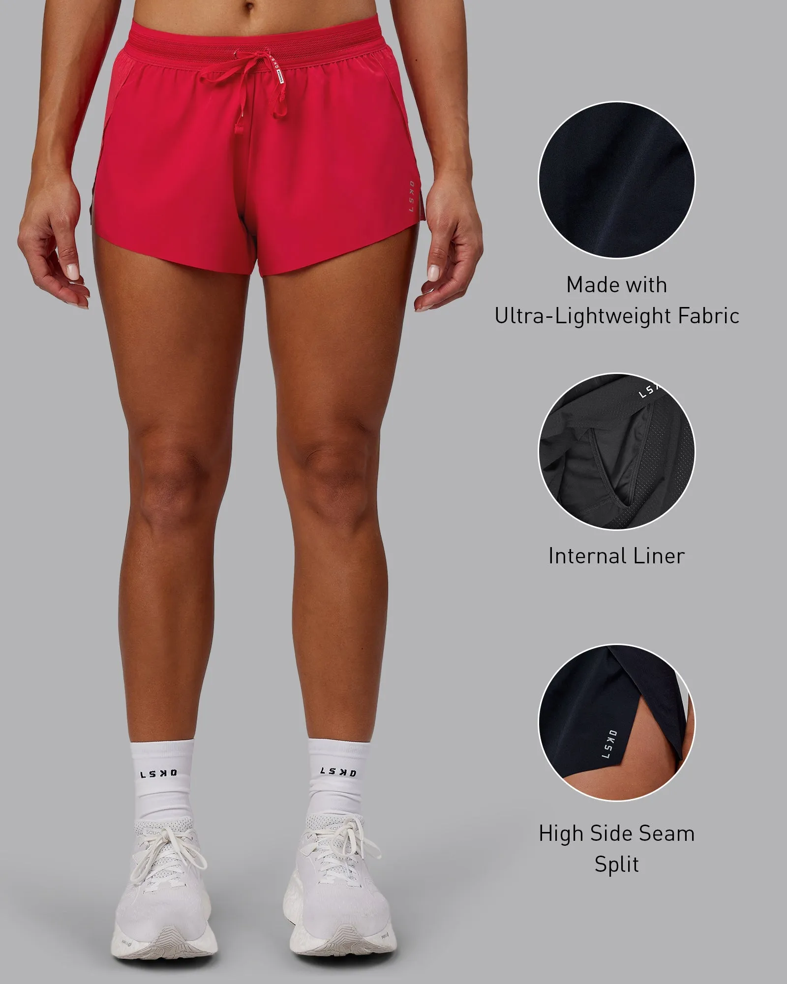 Accelerate Run Shorts - Scarlet