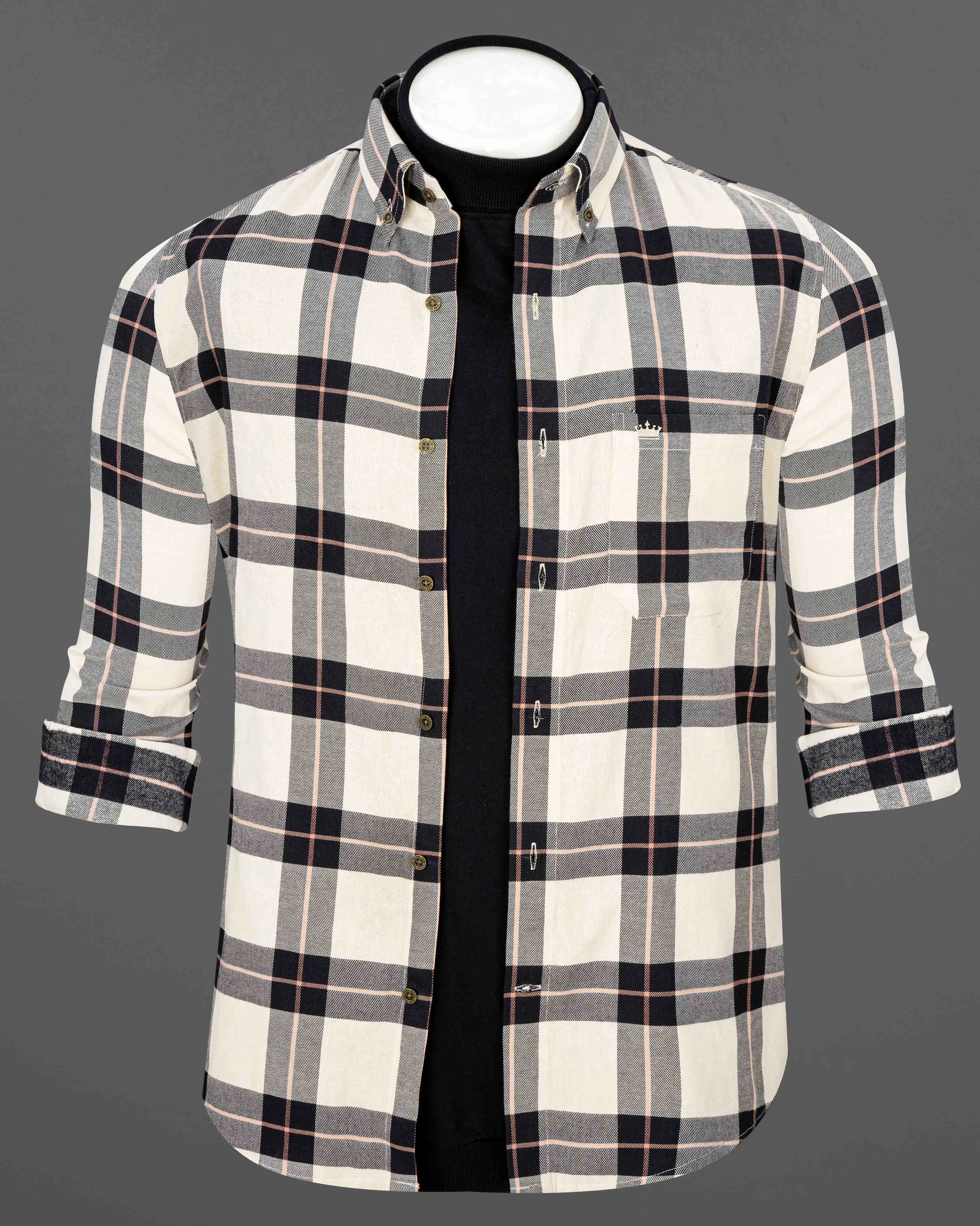 Albescent Twill Plaid Premium Cotton OverShirt/Shacket