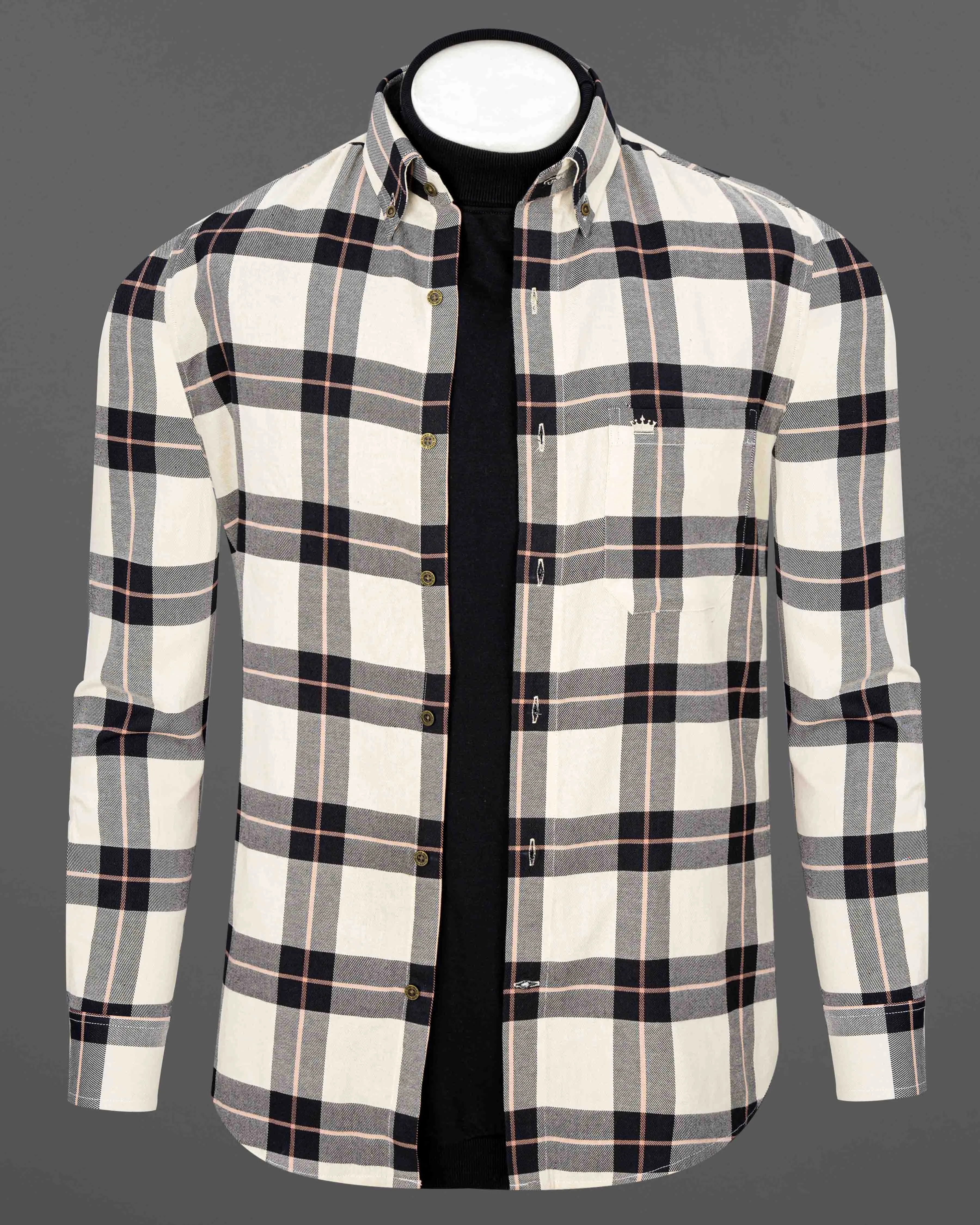 Albescent Twill Plaid Premium Cotton OverShirt/Shacket