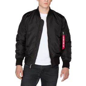 Mens Lightweight MA-1 TT Flight Jacket in Classic Black by Alpha Industries