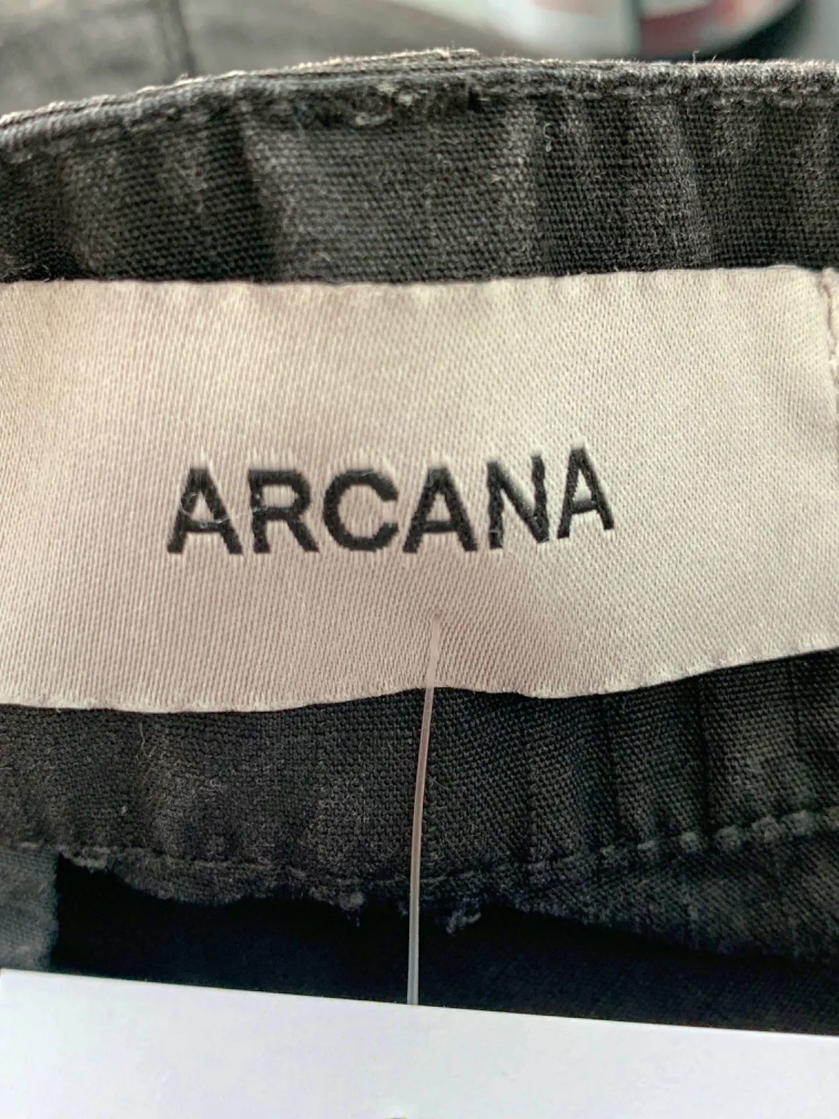 Arcana Black Cargo Trousers UK M