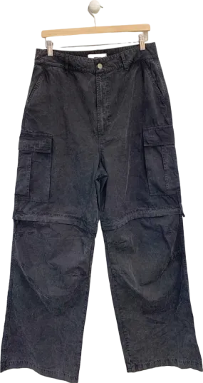 Arcana Black Cargo Trousers UK M