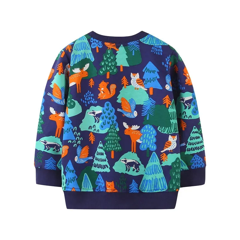 Baby Boy Deer Forest Animal Sweaters