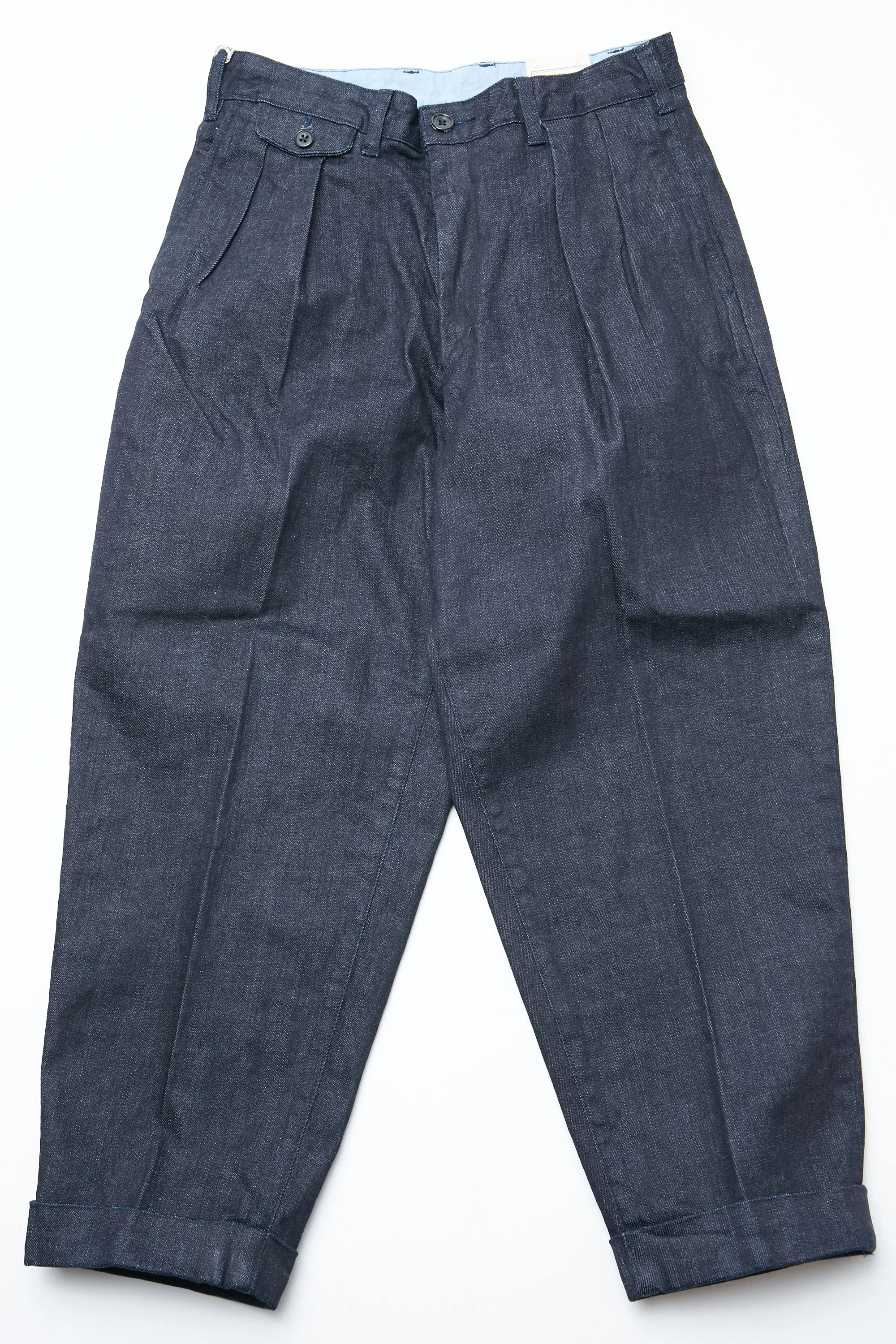 Beams Plus 2 Pleats Denim - INDIGO