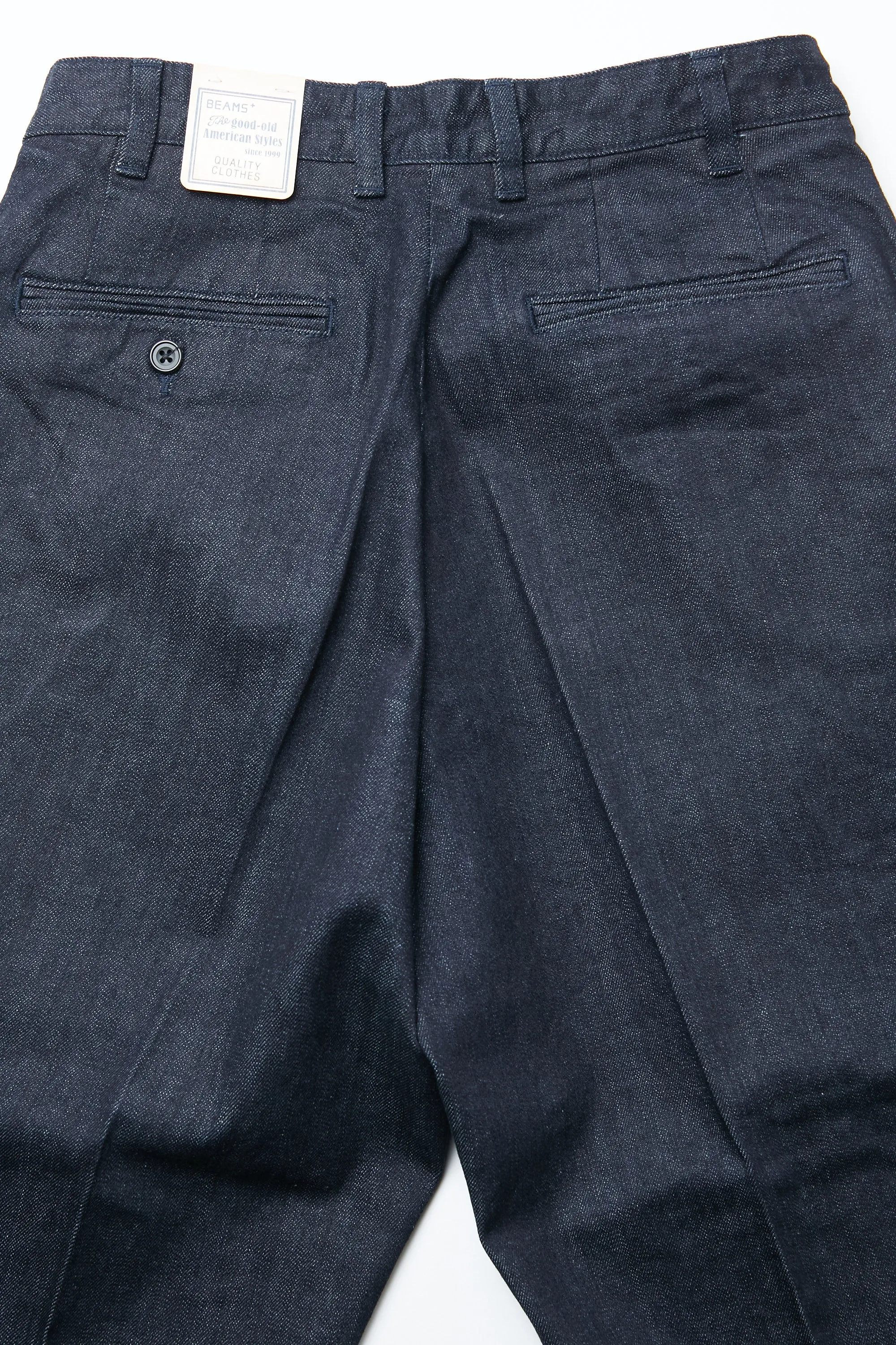 Beams Plus 2 Pleats Denim - INDIGO