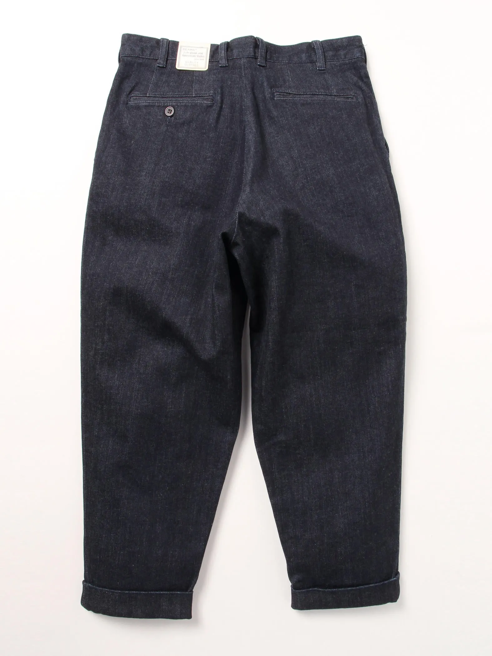 Beams Plus 2 Pleats Denim - INDIGO