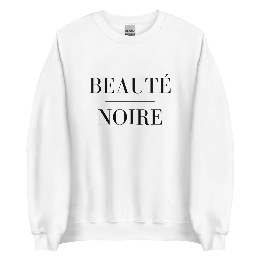 Black Beauty Sweatshirt- White