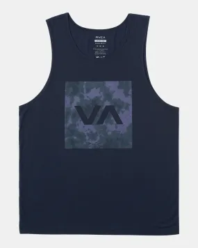 Box Fill Purps Dye Tank Top - Navy