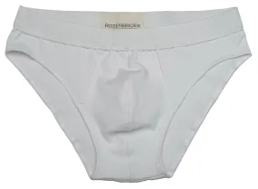 {Clearance Stock} Organic Bamboo Jersey Brief in White