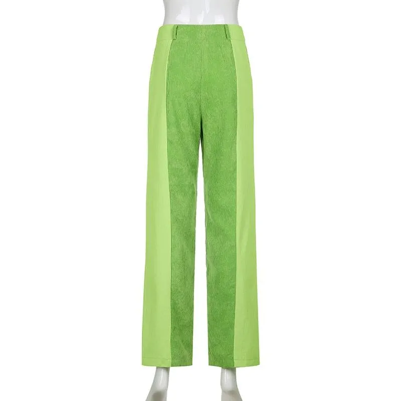 CORDUROY CUTOUT PANTS