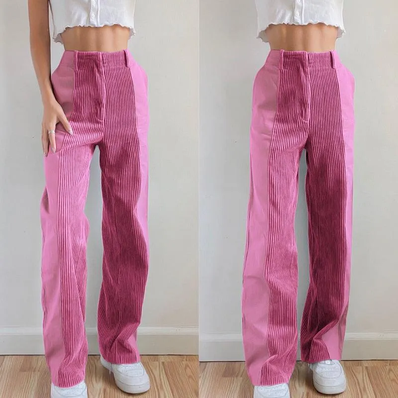 CORDUROY CUTOUT PANTS