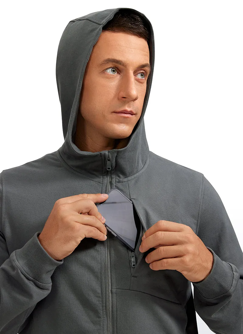 Cotton Terry Zip-up Jackets with Pockets