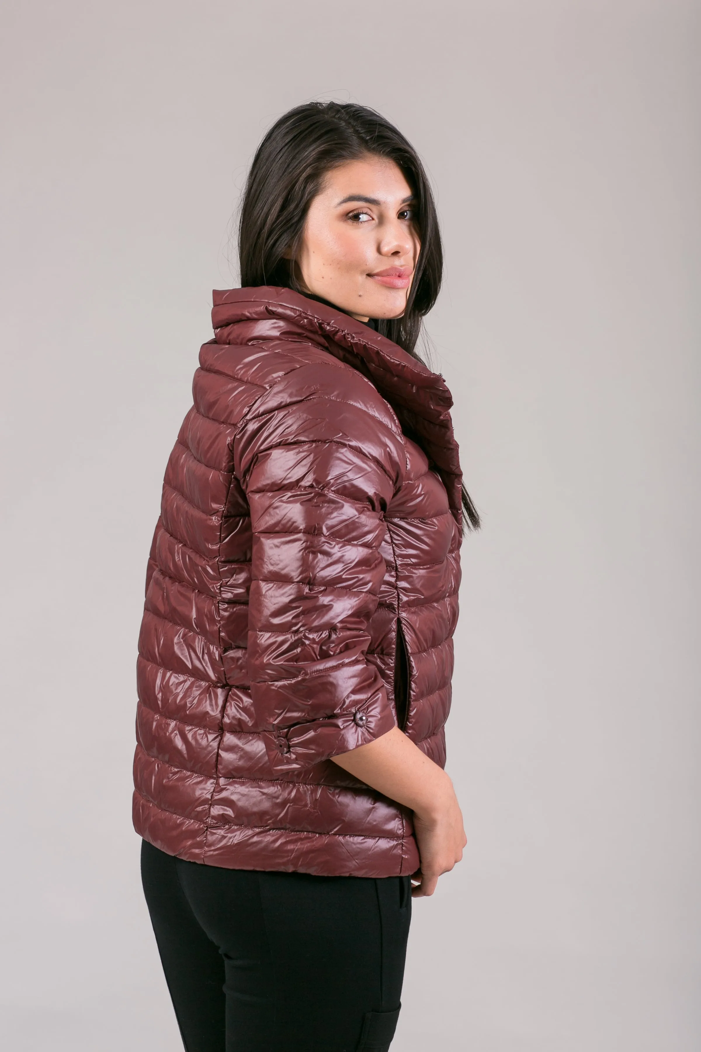 Crop Sleeve Puffer Jacket