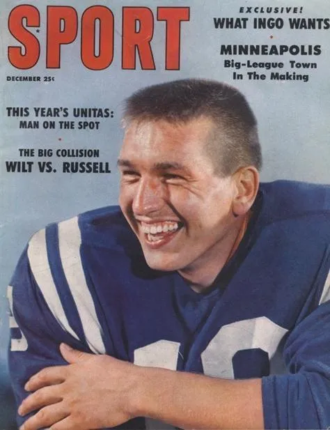 December 1959 Sport Cover (Johnny Unitas, Baltimore Colts)