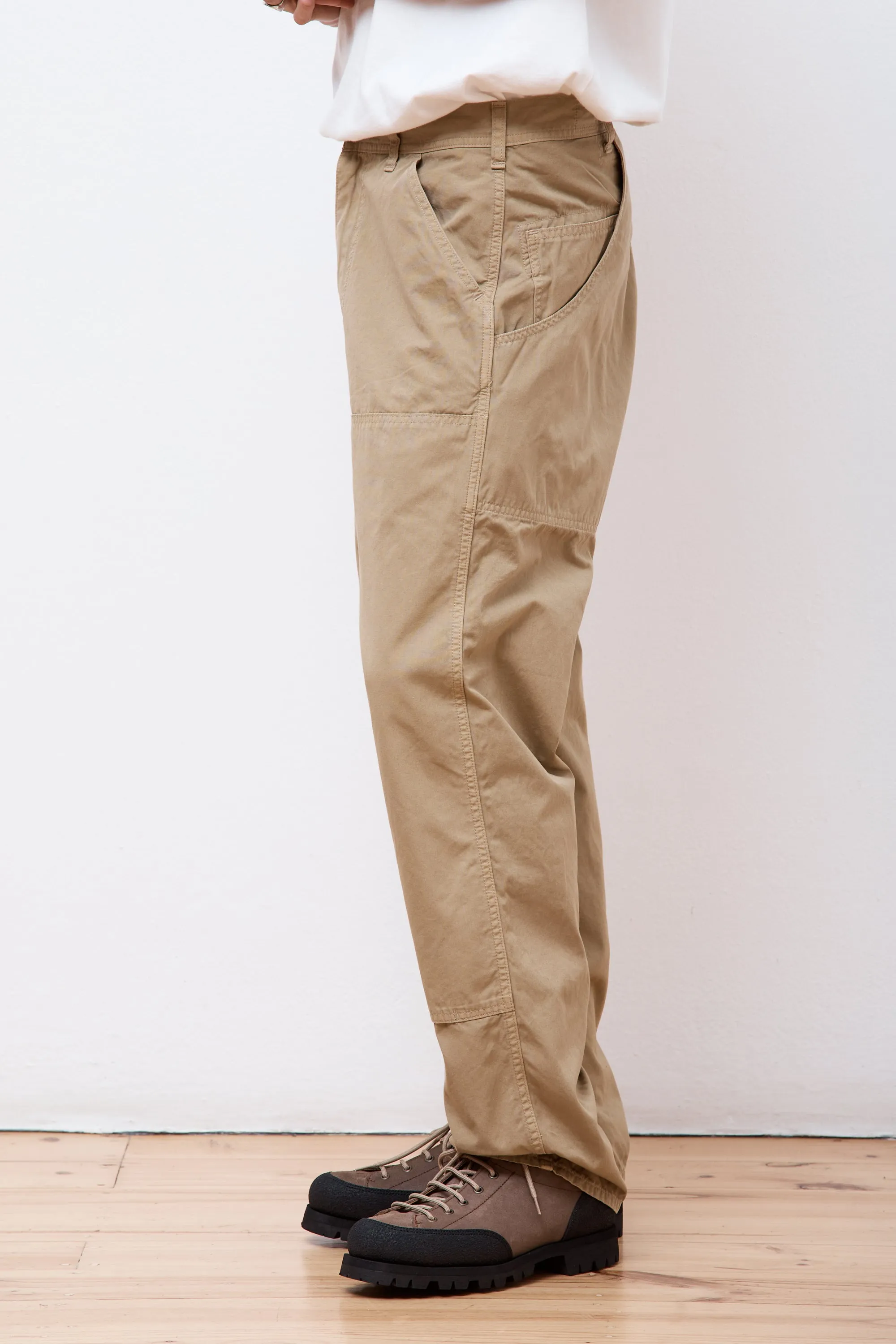 Double Knee Utility Work Pants Khaki