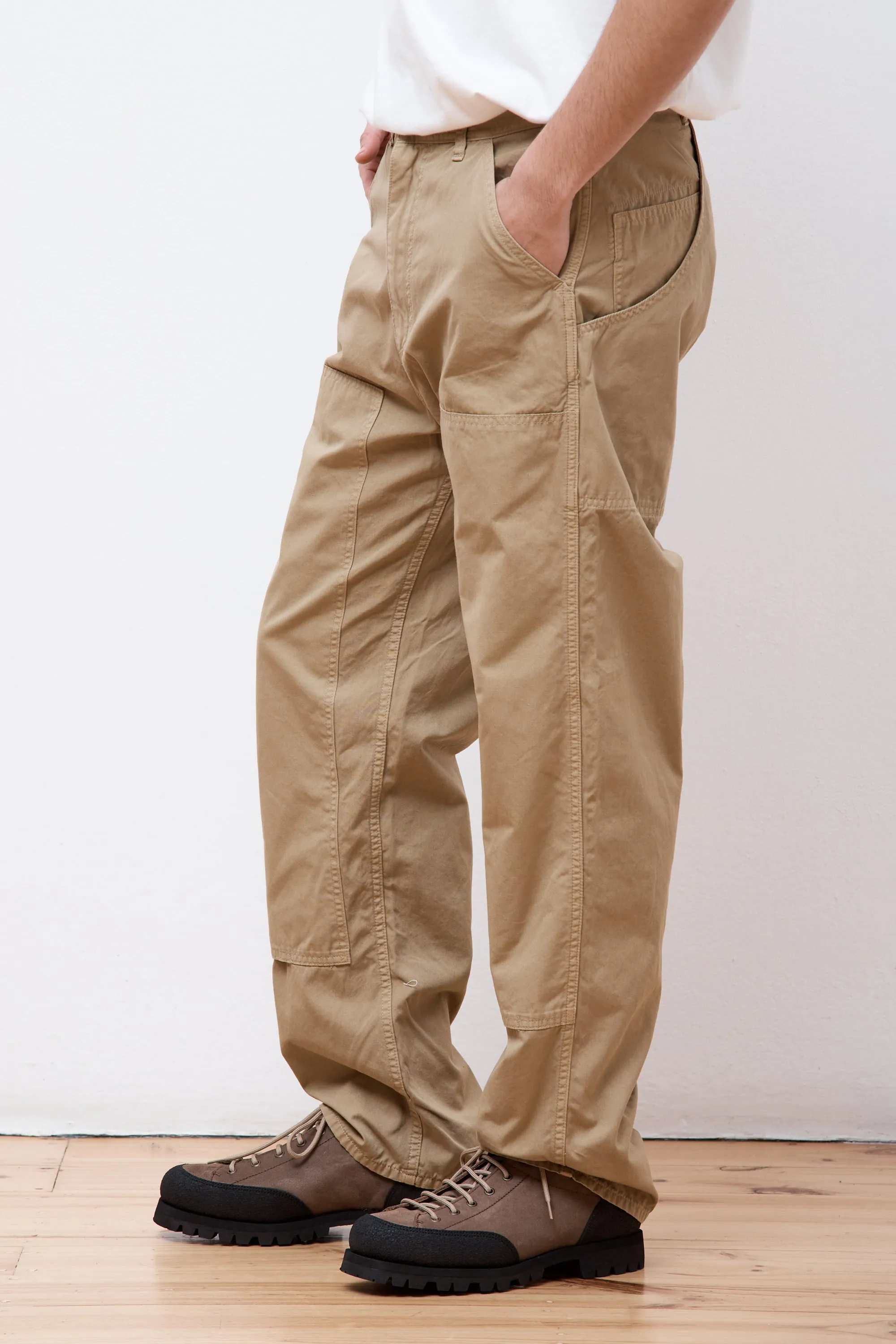 Double Knee Utility Work Pants Khaki