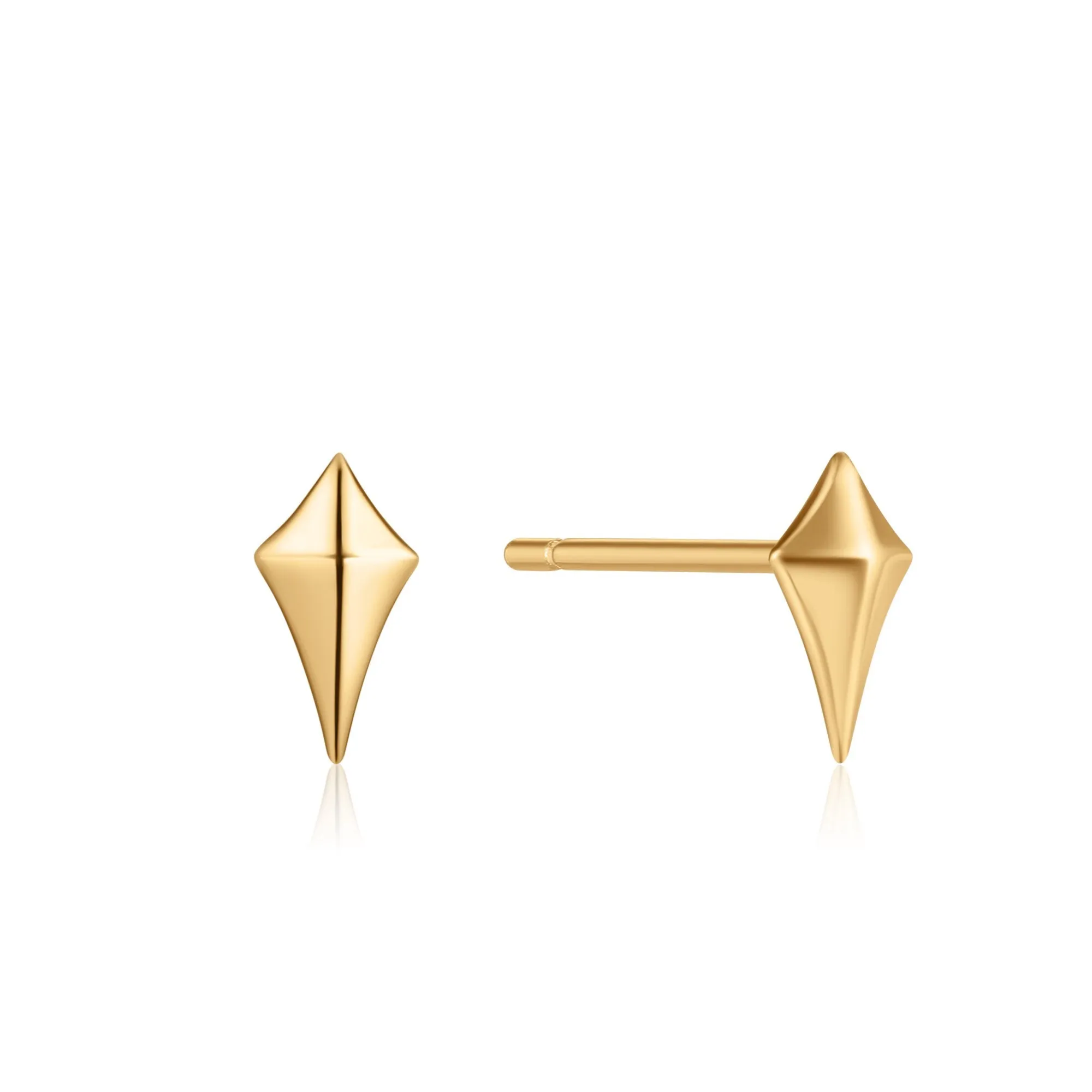 EAR WE GO DIAMOND SHAPE STUD EARRINGS