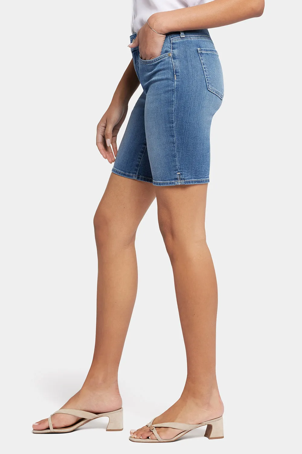 Ella Denim Shorts In Petite - Fairmont