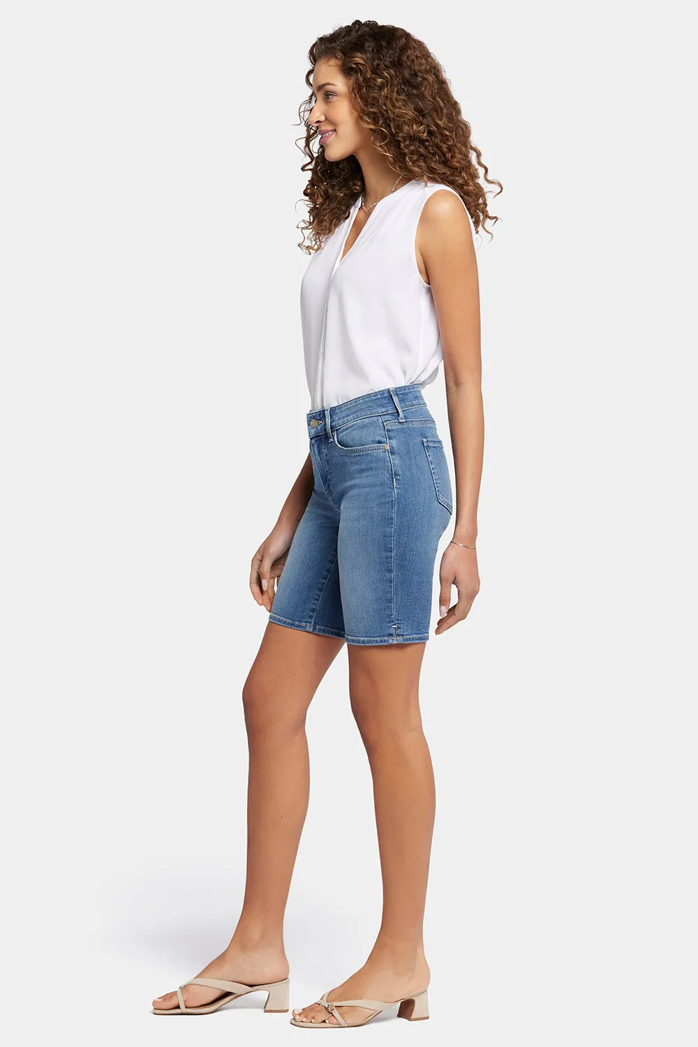 Ella Denim Shorts In Petite - Fairmont