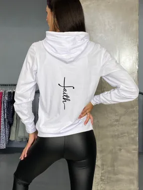 FAITH SUMMER HOODIE - WHITE