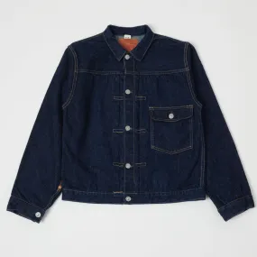 Freewheelers 506XX The Vanishing West Type-I Denim Jacket - One Wash Finish, Vintage Style