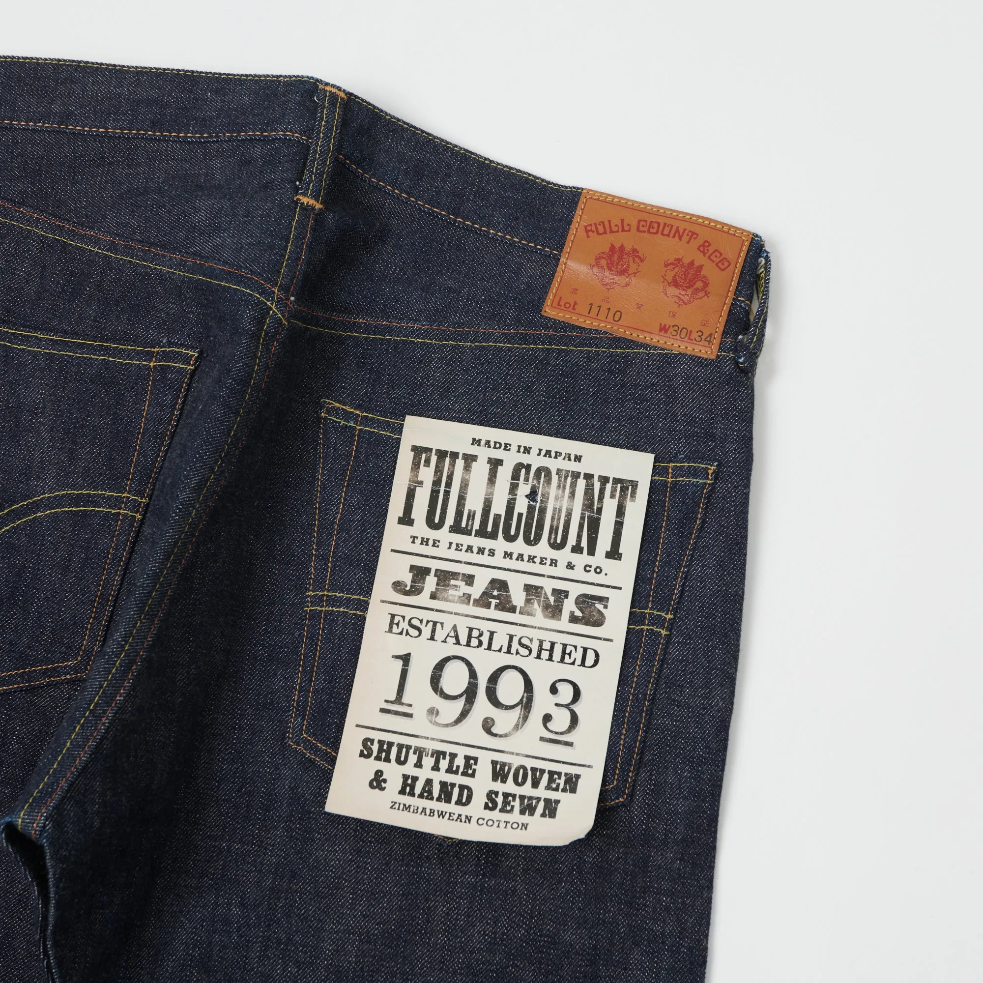 Full Count 1110 13.7oz Slim Tapered Jean - Raw