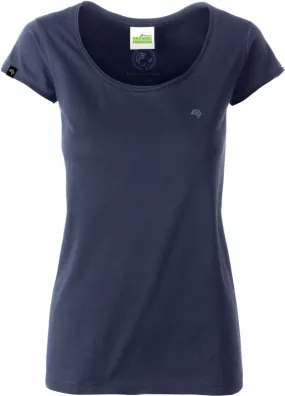 JAN 8001 ― Damen Bio-Baumwolle Rollsaum T-Shirt - Navy Blau