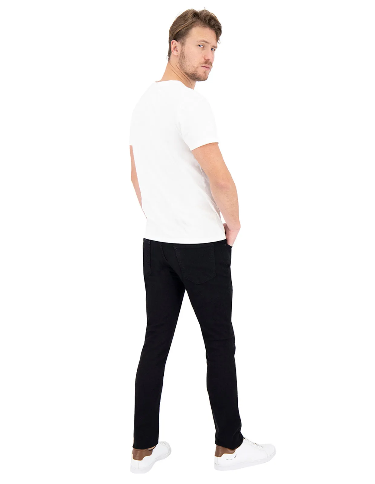 Jeans de Mezclilla Slim Fit - Black Mineral