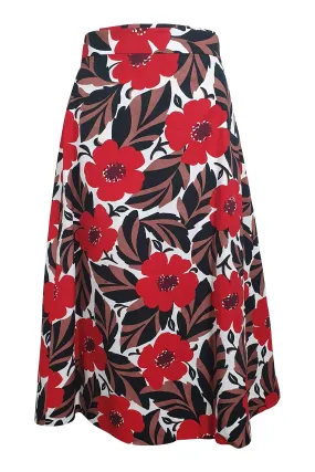 KATE SPADE Cotton Floral Print Desert Muse A Line Skirt (US 6 | UK 10)