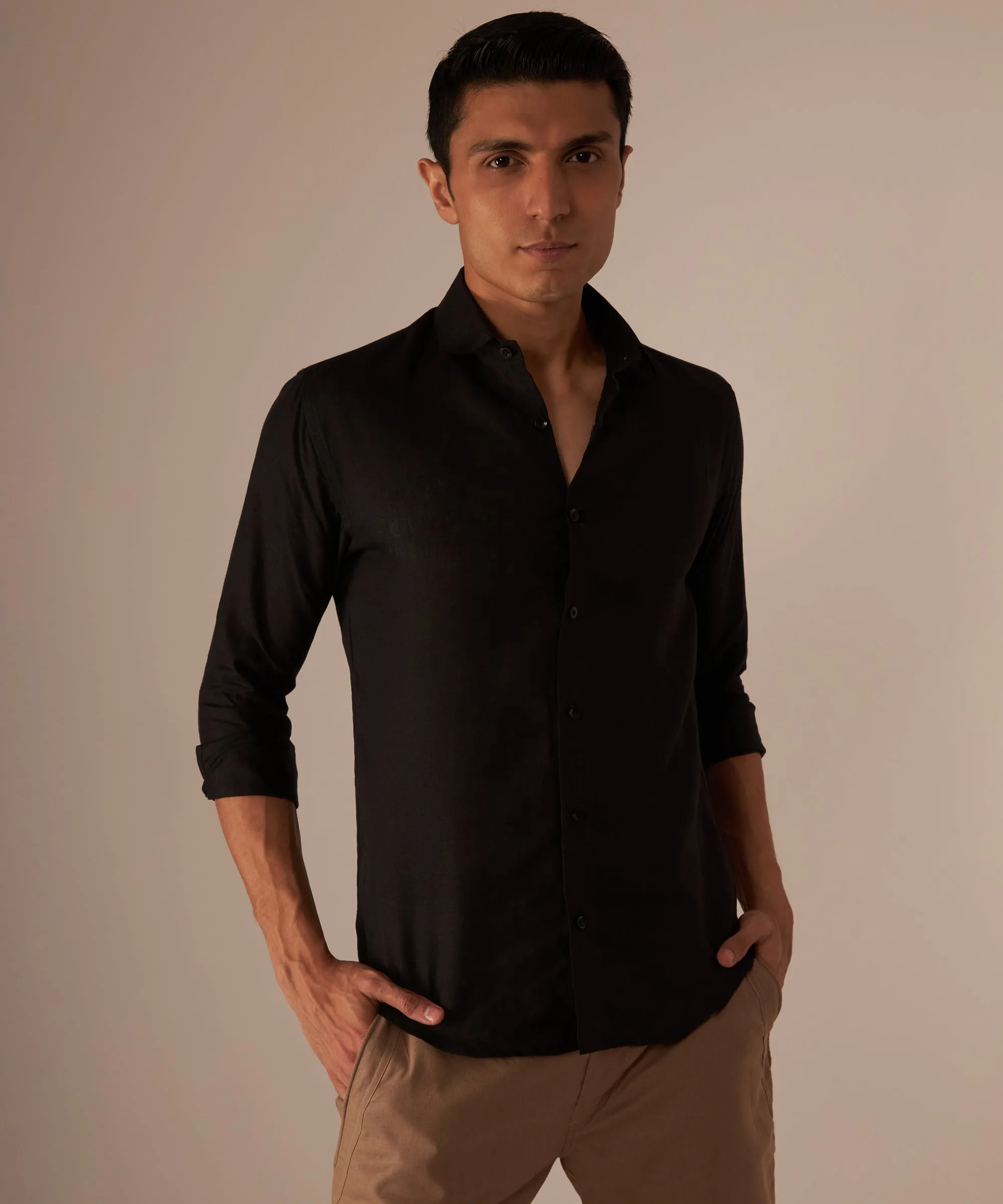 Onyx Linen Shirt