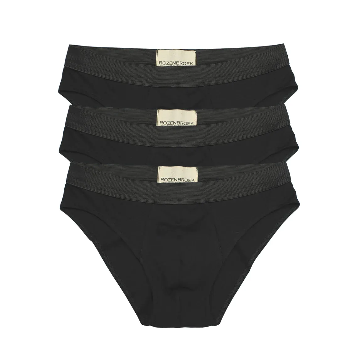 Organic Bamboo Jersey Brief in Black