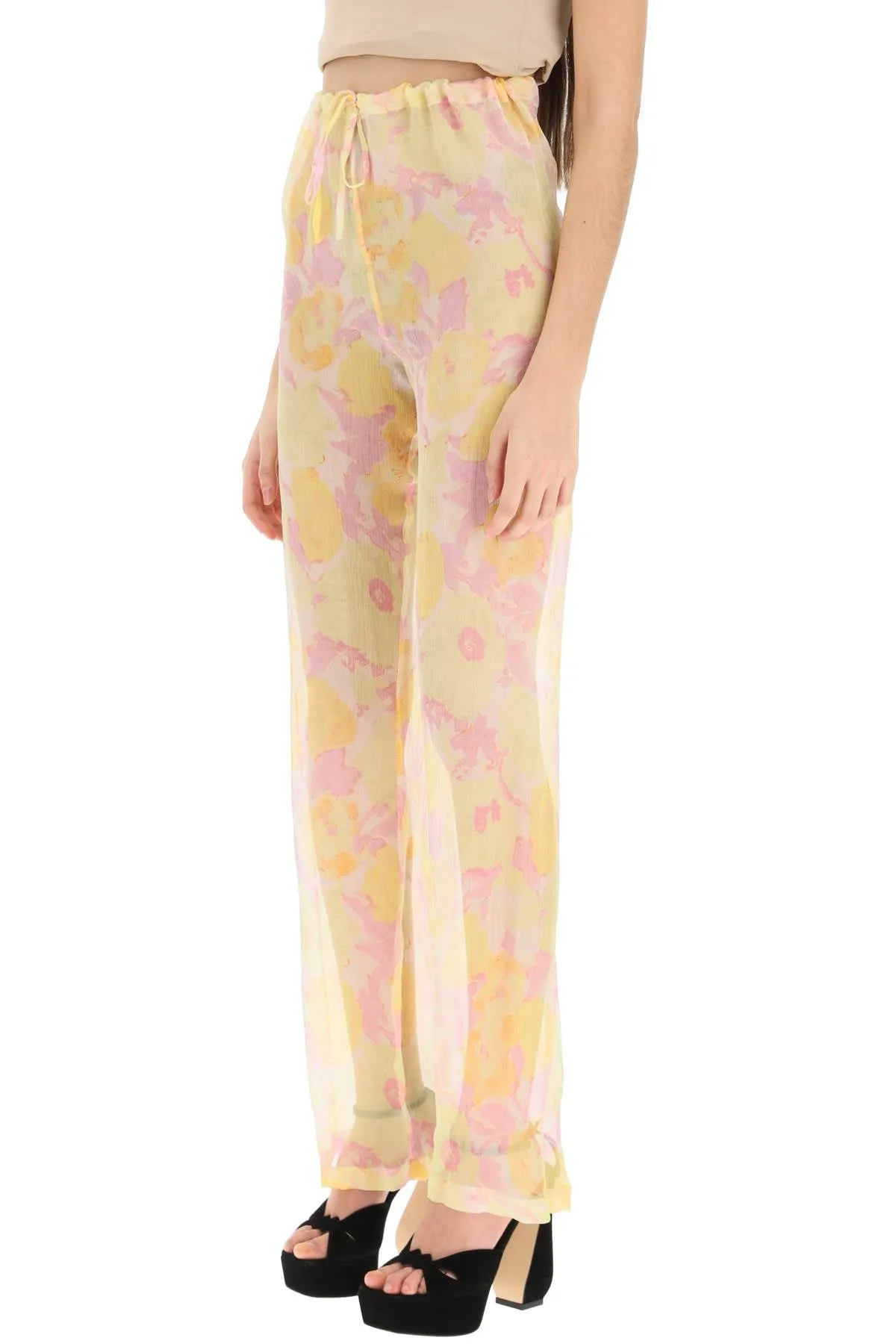 'pachas' silk chiffon pants