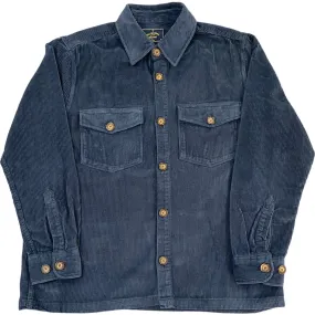 Navy Portuguese Flannel Corduroy Overshirt