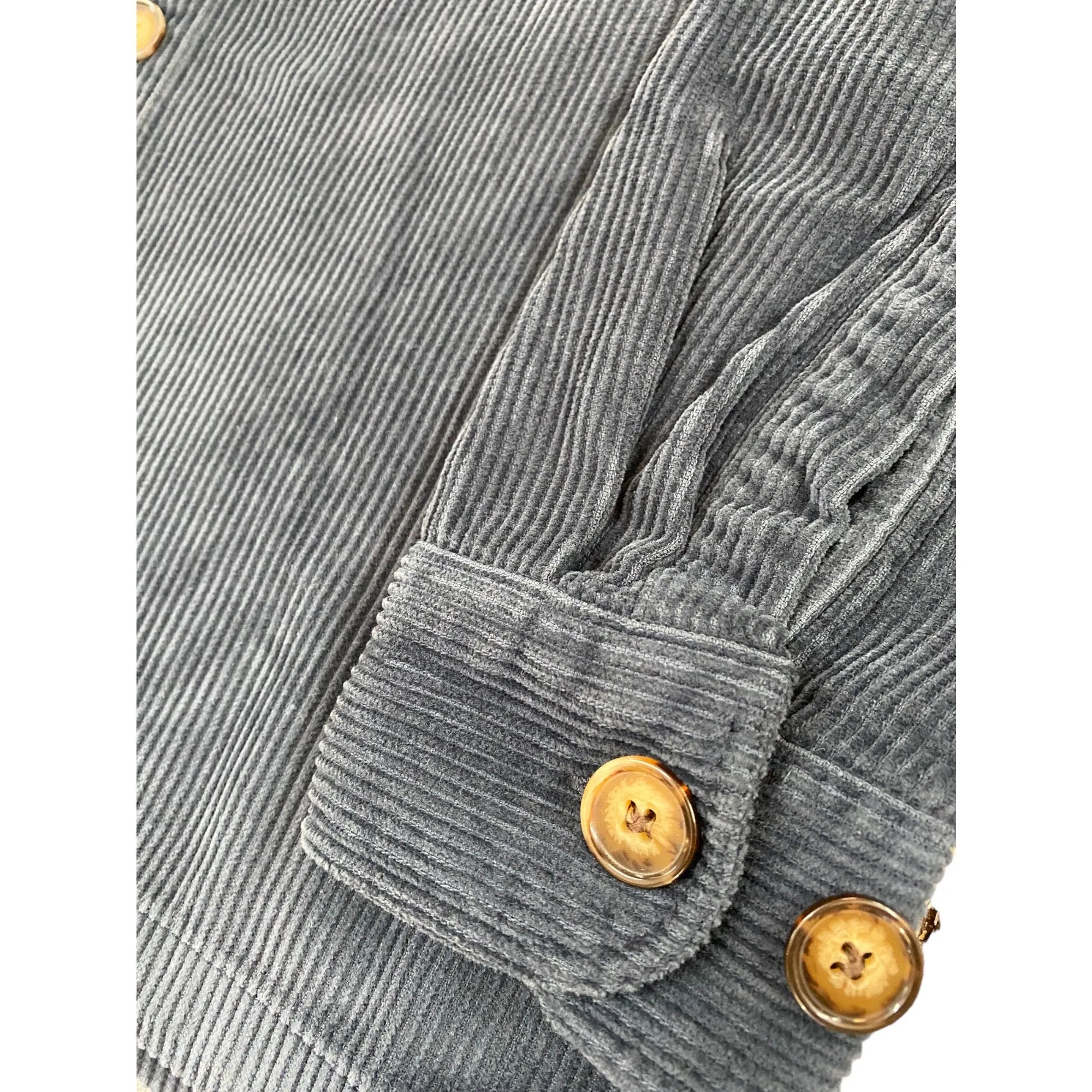 Navy Portuguese Flannel Corduroy Overshirt