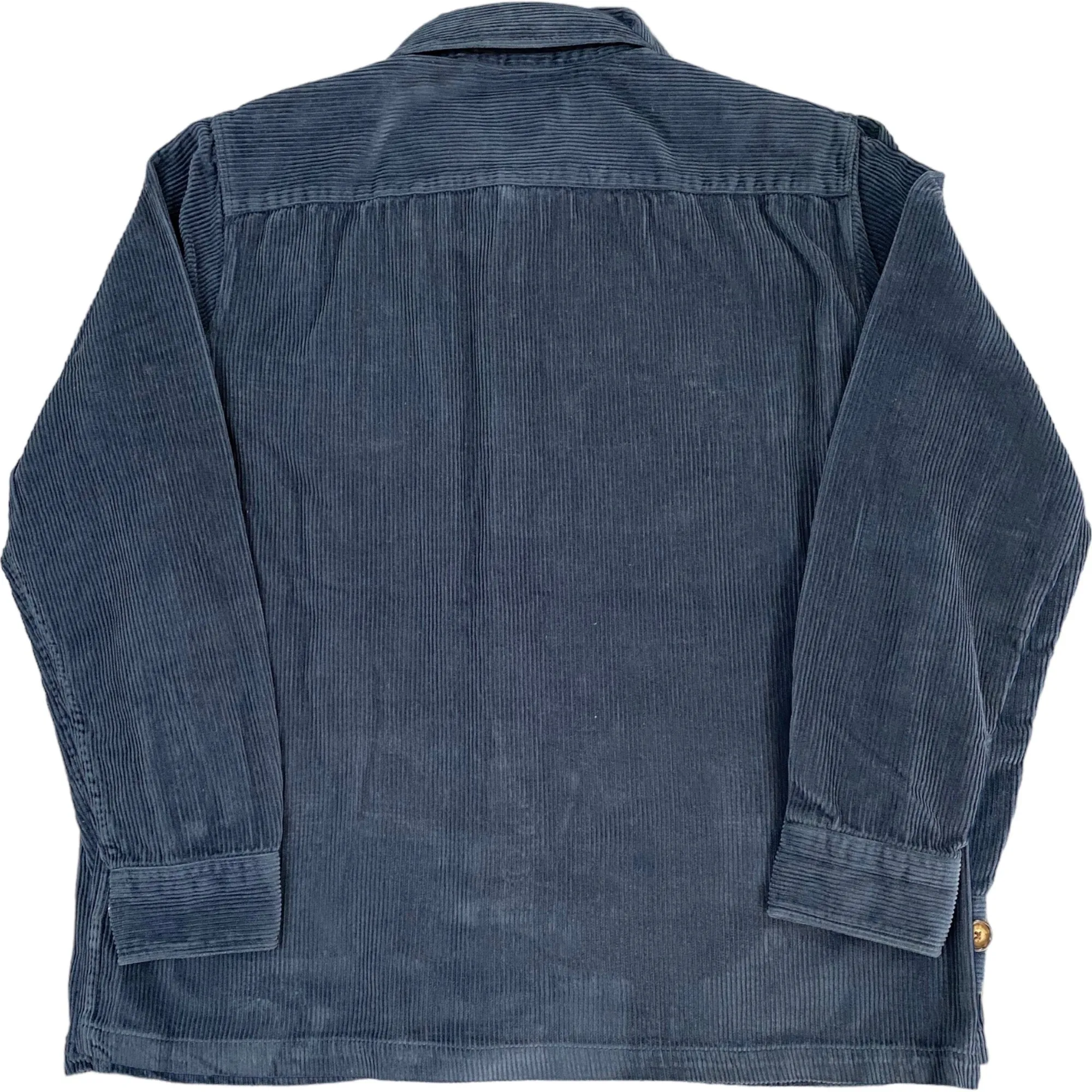 Navy Portuguese Flannel Corduroy Overshirt