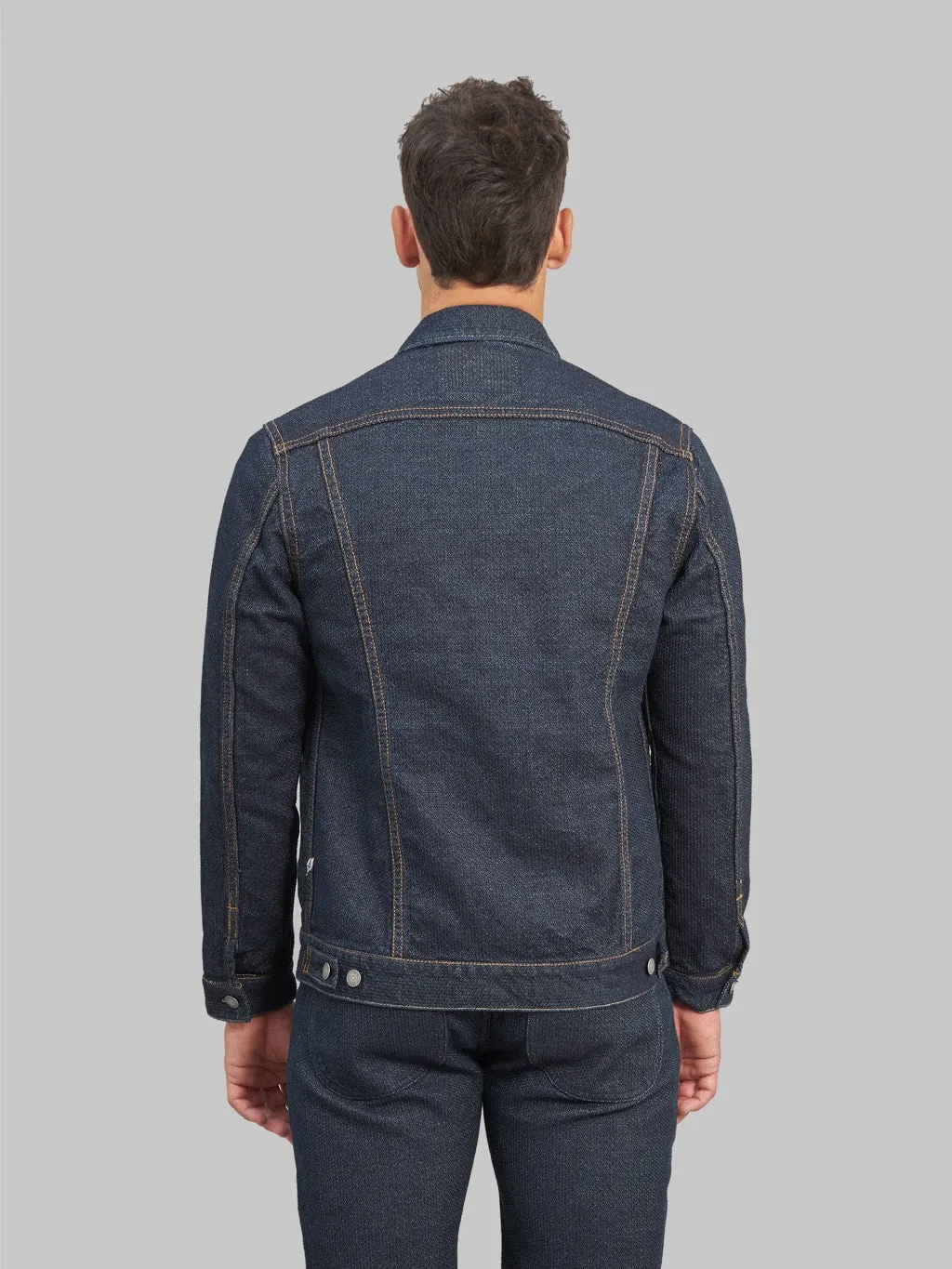 Pure Blue Japan 6118-ID Sashiko Type III Jacket Double Indigo