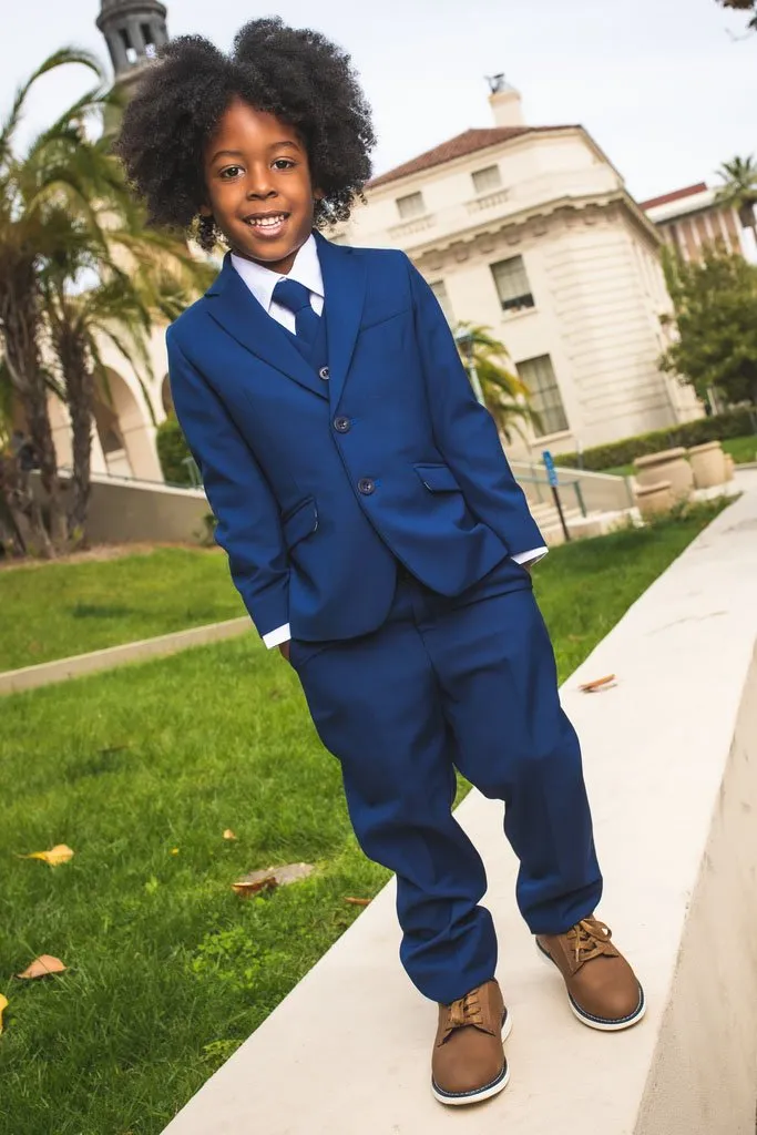 "007" Kids Indigo Suit 5-Piece Set