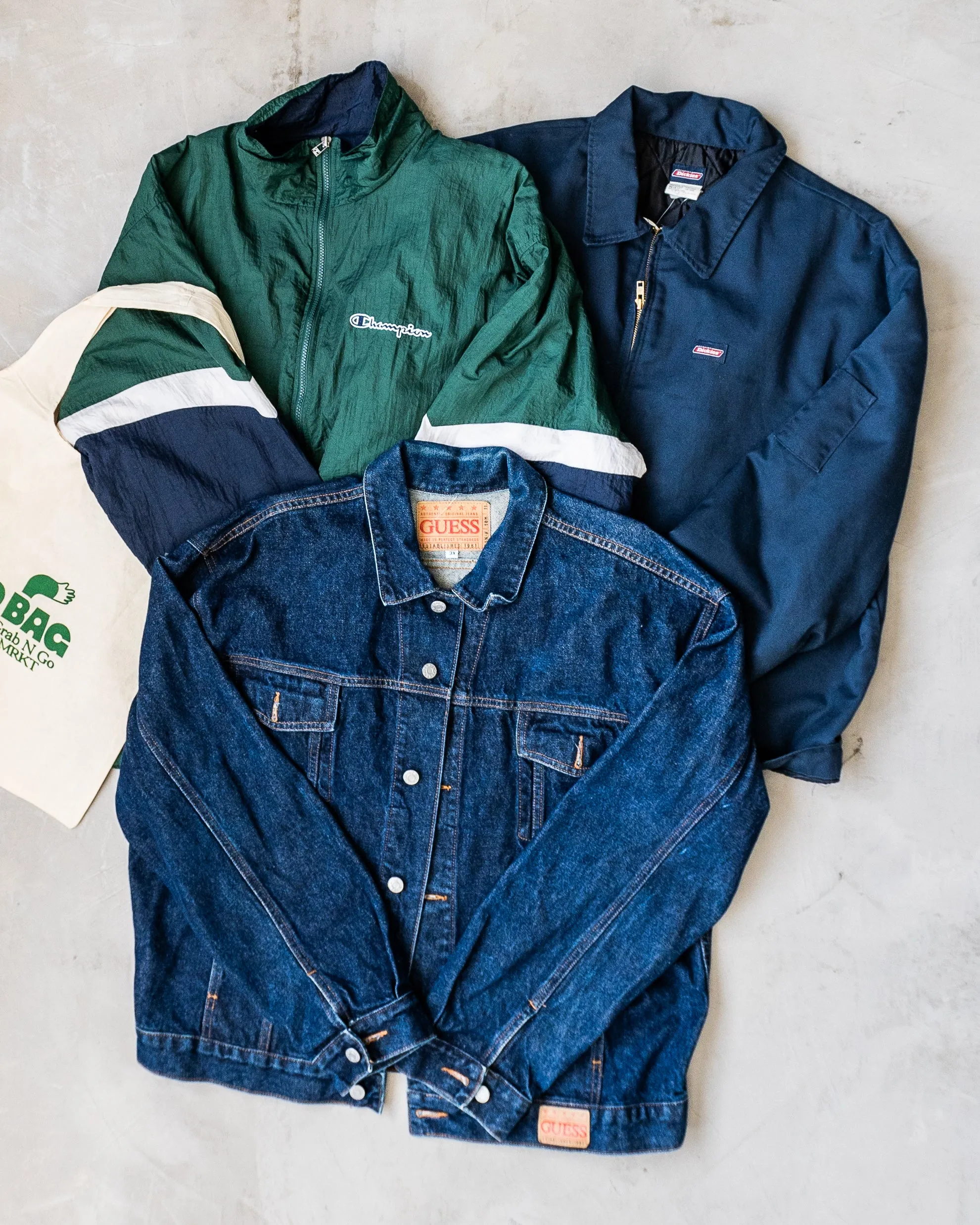"Triple Pick Basket" Vintage Pack of 3 Jackets