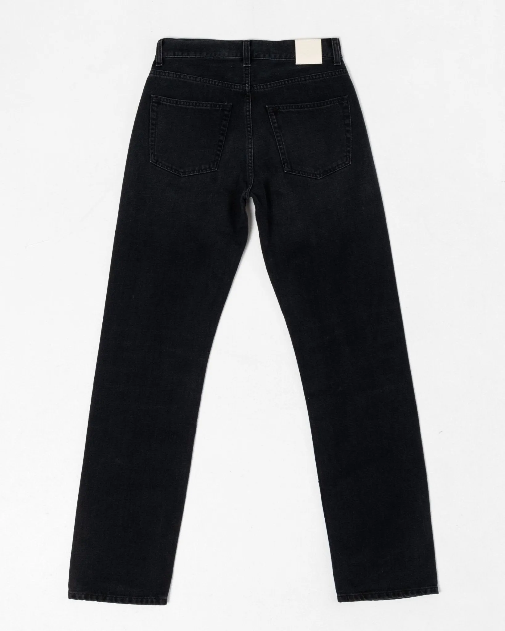 Straight Cut Jeans Rinsed Blue/Black