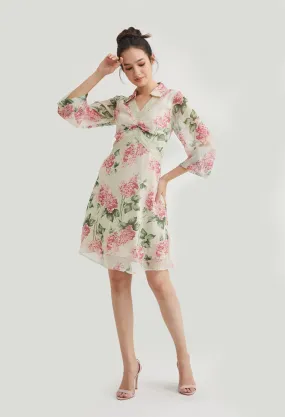 Sweetheart Floral Bodice Dress