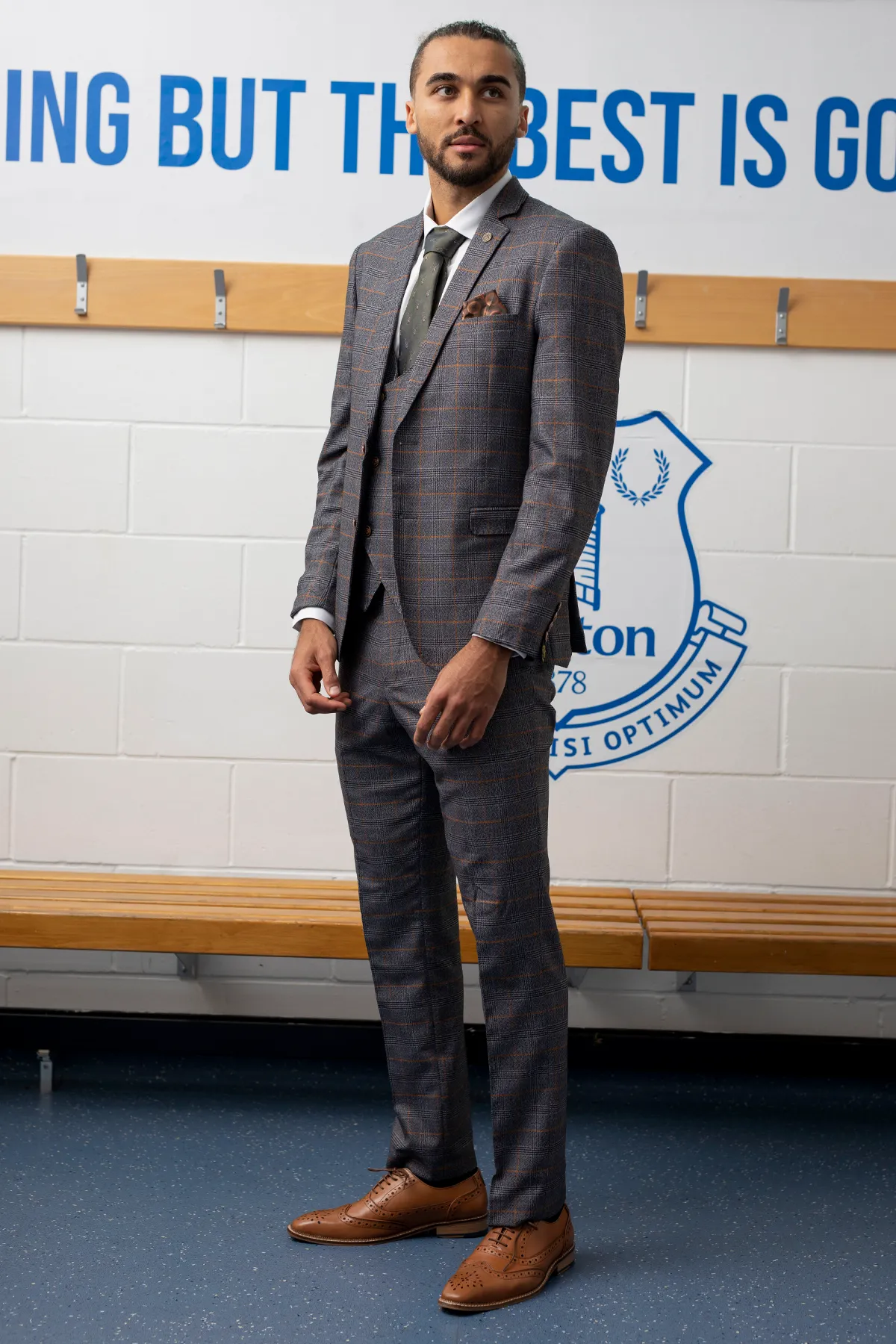 The Everton Collection | Dominic Calvert-Lewin In The JENSON Grey Suit