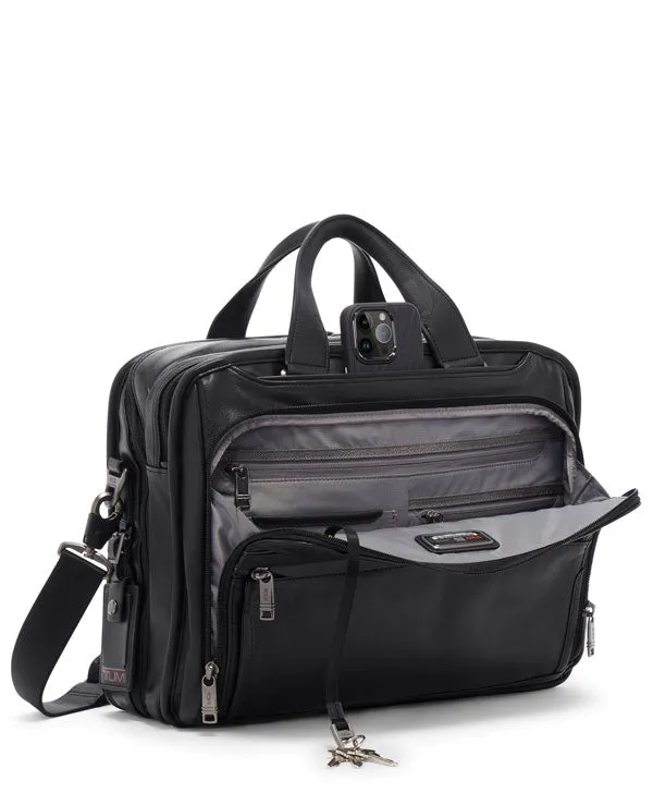 TUMI Alpha 3 Organizer Brief Leather