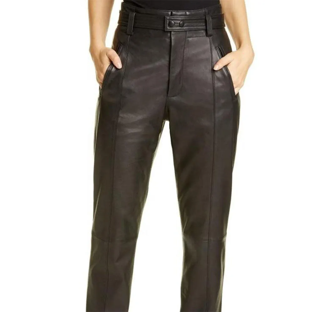 Women's Leather Trousers - Effi