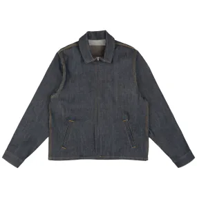 Left-Hand Twill Denim Zip-Up Chore Jacket